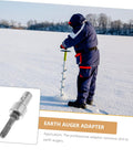 Beefy Pro Grade Drill Bit Adapter for Hammer Drills and Earth Augers 1 Inch Chuck Converter for Planting and Digging in action
