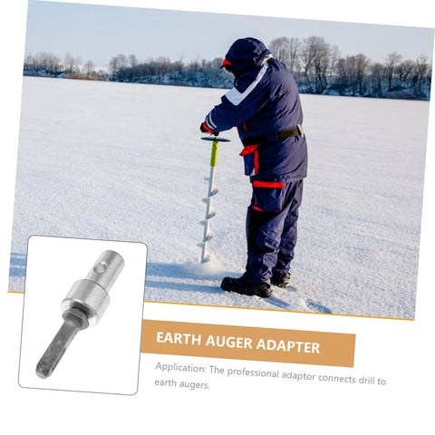 Beefy Pro Grade Drill Bit Adapter for Hammer Drills and Earth Augers 1 Inch Chuck Converter for Planting and Digging in action