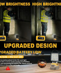 Cordless LED Work Light 11200 Lumens 112W Underhood Compatible With Dewalt 20V Battery showing brightness differences