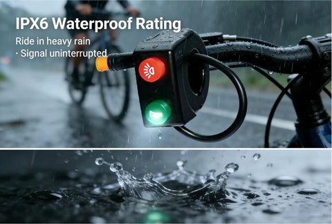 Ride Ready 22mm Handlebar Horn Switch For E Bikes And Scooters Easy Install 3 Pin Light Button Upgrade Fits Most Bikes