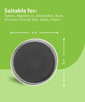 Heavy Duty 5 Inch Furniture Sliders For Carpet And Hardwood Floors 12 Pack Round Moving Pads Reusable Glides Close-up