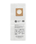 Commercial Vacuum Cleaner Bags For HushTone Upright Vacuums Pack Of 10 White Standard Filtration with installation images