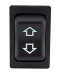 40 Amp RV Reversing Motor Closed Circuit Switch For Awnings And Slide Outs Black Momentary Rocker Toggle with arrows