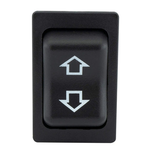 40 Amp RV Reversing Motor Closed Circuit Switch For Awnings And Slide Outs Black Momentary Rocker Toggle with arrows