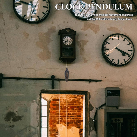 Vintage wall with clocks, featuring Two Pack Cuckoo Clock Weights With Chains For Mechanical Pendulum Movement Replacement Parts