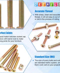Zinc Plated M6 Hex Socket Head Cap Screws Kit, Assorted 40 50 60 70 80mm With Beefy Barrel Nuts, details and specifications