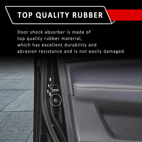 Heavy Duty Rubber Car Door Slam Stoppers And Buffer Pads Set Of 10 Universal Auto Front Rear guard showing top quality rubber material.