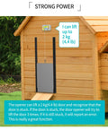Rainproof Automatic Chicken Coop Door Opener With No Fuss Easy Install 12.99 By 8.66 Inch Self Lock Aluminum Door Kit on coop