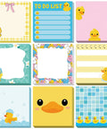 Duck Themed 9 Pack Sticky Notes 3x3 Inch Self Stick Memo Pads for office school students and teachers cute adhesive notepads