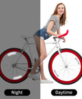 4 Pack Bike Wheel Reflectors Set For Night Riding, Plastic Spoke Reflectors On Bike Showing Visibility at Night and Daytime