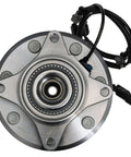 Front Wheel Bearing And Hub Assembly For 2010 To 2014 Ford F 150 Awd, detailed view with integrated wiring and metal structure.