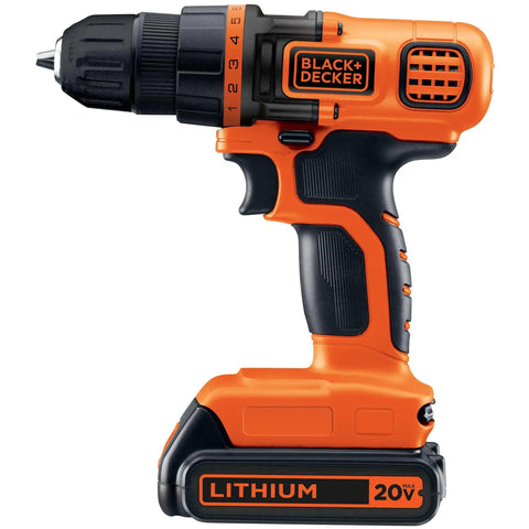 20V Max Cordless Drill And Driver With 3/8 Inch Chuck, LED Work Light, Battery And Charger Included, Ultra Compact Yet Powerful Workhorse For Precise Drilling And Screwdriving In Wood Metal Plastic