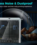Metal And Tempered Glass Open Printer Enclosure With Drag Chain And Filter Fan For SV08 Upgrade reducing noise and dust