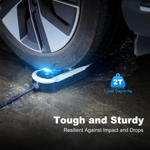 Snappy Plug And Play 16A Level 1 And 2 Electric Vehicle Charger With Chill Smart Lcd Display, resilient against impact and drops.