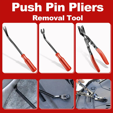 Push pin pliers and tools for Trim Removal Tool Set With Pick And Clip Remover, Sticker Scraper And Plastic Pry Tools