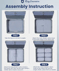Assembly instructions for Ultimate Golf Trunk Organizer For Gear, Shoes And Accessories For Men And Golfers, step-by-step guide.