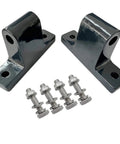 Door Hinge Kit 2 Pieces Compatible With Skid Steer Loaders S510 S530 S550 S570 S590 with bolts and screws visible