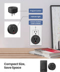 Removable Buckle Remote Outlet Switch Wall Mount Or Portable 300 Ft Range 1500W On Off Power For Home Appliances No Wiring