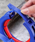 Cable Tray Roller With Screw Mount Wire Guide For Adjustable Cable Laying And Pulling And Red Axis Protects Wires Rugged Heavy Duty Nylon And Stainless Steel Construction For Indoor Outdoor Use close-up on cable tray