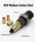 Rugged Heavy Duty Carbon Steel Rivet Nut Tool Kit With M3 M4 M5 M6 M8 M10 M12 Mandrels For Versatile Rivnut Installations, Operates By Hand Or Drill, Hex Head Design, Built Tough And Easy To Use For Automotive And DIY Projects, 45# steel mandrel