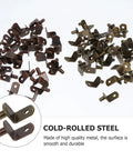 80 Piece Shelf Pegs for Cabinet Shelves, 6mm Shaft Diameter, Cold Rolled Steel Fixing Pins, Durable L Shaped Clapboard Supports