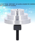 Mini Lathe Belt Transition Pulley with Spindle for MX 210 WM 210, aluminum part, front view