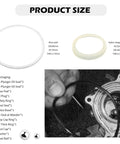 Diagram showing 16 Piece Floor Jack Sealing Kit With O Rings And Oil Filler Plug, nylon bowls' dimensions and components in use