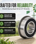 All In One Bearings Repair Kit For 8 Ft Lawn Garden Windmill Fan Hub 1/2 Inch ID X 1 3/8 Inch OD with reliability features