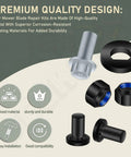 High-quality metal nuts and bolts from Dual Blade Mower Blade Replacement Kit With Nuts Bolts Washers For 21 Inch EGO Power Plus LM2130SP LM2150SP LM2160SP Mowers Easy Install Durable Repair Accessories, showcasing corrosion-resistant features and premium design.