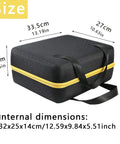 Hard Case For DEWALT DCC020IB 20V Max Tire Inflator Replacement Protective Carry Case With Soft Inner Lining dimensions shown