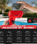 Cordless Water Transfer Pump, Brushless 1400 GPH Stick Pump, Milwaukee M18 Battery Compatible shown by pool