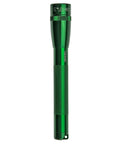 Green LED Mini Flashlight 332 Lumens Dual AA Powered Built Tough Pocket Light For Everyday Carry Outdoors Work And Home Use Aluminum Body