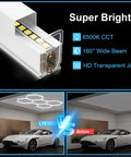 Hexagon Garage Lights Five Panel LED Ceiling Light 6500K Hella Bright 168W 20160LM installed in a garage