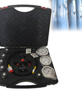 7 In 1 Hydraulic Nitrogen Pressure Test Kit With Accumulator Charging System For Quick Fill Nitrogen in black carrying case.
