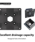 4x4 Post Base Support Kit 4 Pack Plastic Brackets For Outdoor Wood Fence Mailbox Pergola Built To Last All Weather Durable Black Powder Coated Weatherproof And Rust Resistant For Long Lasting Outdoor Mounting