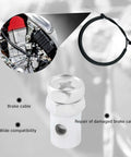 Brake cable and fitting for 20 Piece Universal Throttle Cable Ends One Eighth Inch Fittings For Cars, Bicycles, Motorcycles, Lawn Mowers And ATVs.