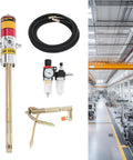 Air Operated Grease Pump 50 To 1 Ratio Pneumatic Gun With Portable Design and 360 Degree Swivel Head components in workshop