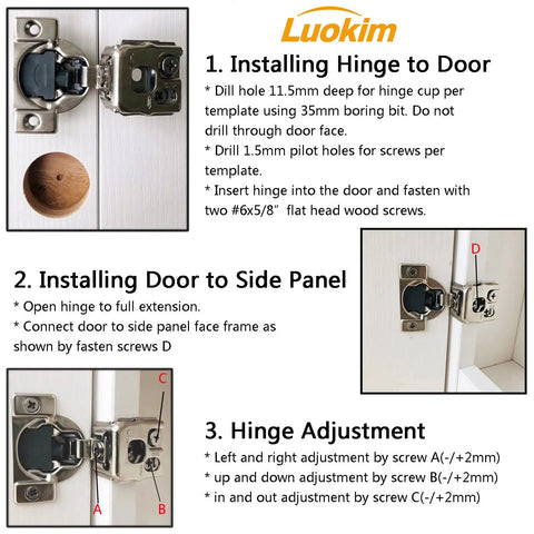 Forty Pack Pro Grade Soft Close Cabinet Hinges For Face Frame Doors One Quarter Inch Overlay Satin Nickel 3D Adjustable Concealed Damper Skip The Slamming No Sweat Install Smooth Operation