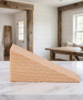 Wood Door Wedge Triangle Stopper Set - 20 Pack Non Slip Door Stops For Office And Bathroom in rustic setting