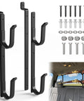 Rear Window Gun Rack For Pickup Trucks Heavy Duty Steel 14-25 Inch Adjustable Rifle Mount with shown mounting hardware