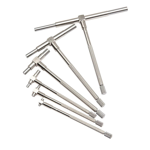Beslands 6-piece telescoping bore gauge set, 5/16-6 in range with knurled handles