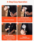 Pro Grade Dial Indicator and Bore Gauge Set for Lathe and Milling Work, 0.001 Inch Precision, 4-step operation guide