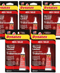 Packaging of Red High Strength Threadlocker For Large Fasteners With Permanent Lock, Anaerobic Formula, 0.20 oz, 5 Pack