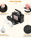 Ultra High Pressure Handheld Steam Cleaner For Auto Detailing And Home Use features adjustment knob and handle.