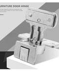 Rotating Concealed Cabinet Hinges 270 Degree Heavy Duty Zinc Alloy Door Hinge close-up view on a white surface