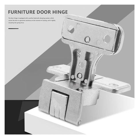Rotating Concealed Cabinet Hinges 270 Degree Heavy Duty Zinc Alloy Door Hinge close-up view on a white surface