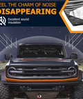 394 Mil 40 Inch By 40 Inch Car Sound And Heat Dampening Insulation Mat Deadener With Waterproof Aluminum Top Layer, car front view