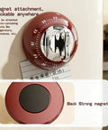 Red 60 Minute Magnetic Timer For Fridge Magnet And Kitchen Use A Simple No Fuss Time Management Tool on refrigerator