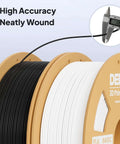 Plug And Play Beginner Friendly PLA Filament 1.75mm 1kg Spool For 3D Printing Black With High Detail And Smooth Extrusion 0.02mm Precision Neatly Wound