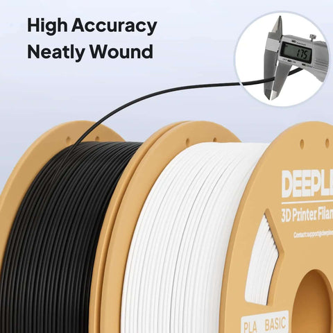 Plug And Play Beginner Friendly PLA Filament 1.75mm 1kg Spool For 3D Printing Black With High Detail And Smooth Extrusion 0.02mm Precision Neatly Wound